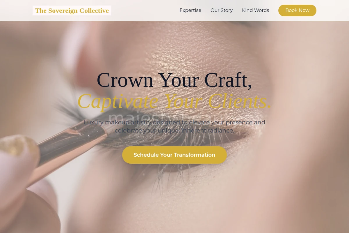 Gilded Makeup Artist