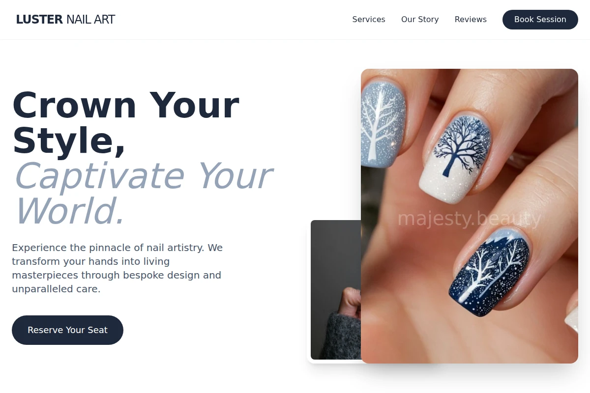Luster Nail Art
